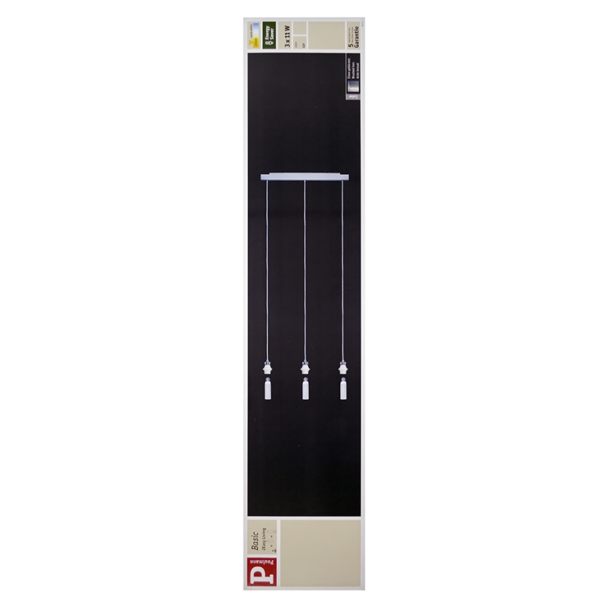 Paulmann 70070 - Decken-Hängeleuchte LIVING 2EASY 3xE27/11W/230V