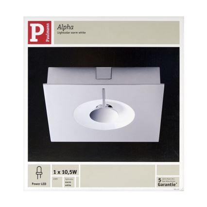 Paulmann 70123 - LED Deckenleuchte ALPHA LED/10W/230V