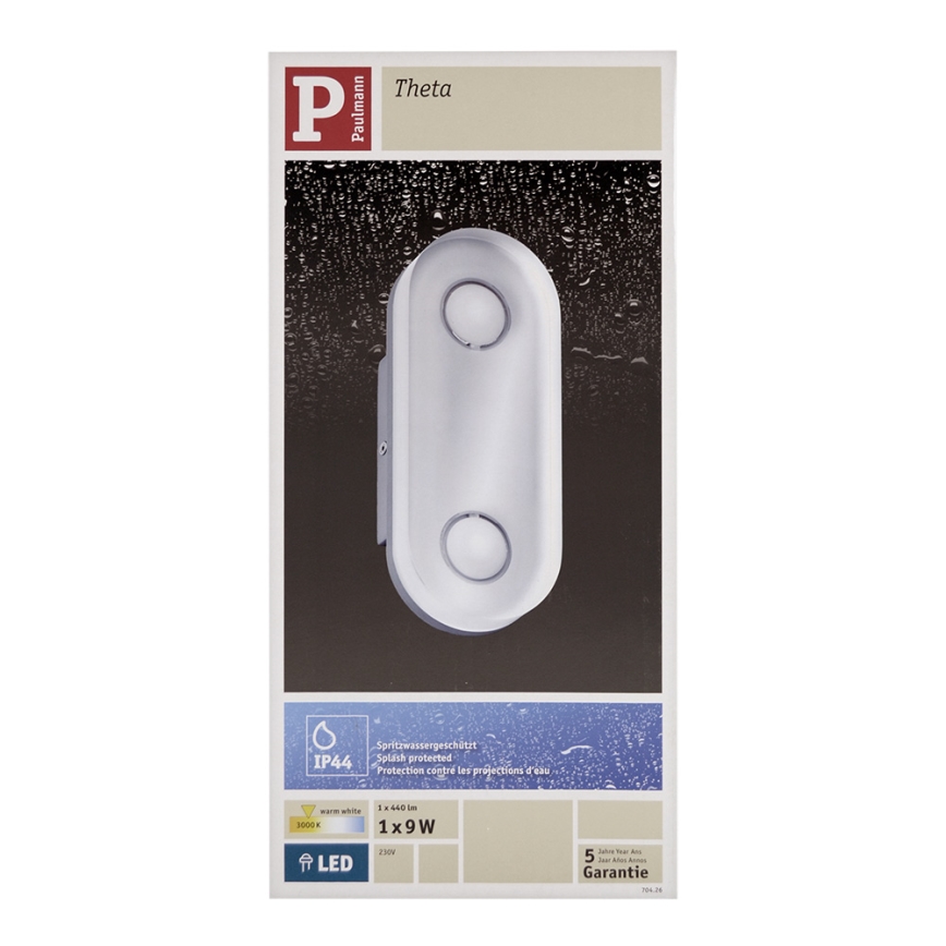 Paulmann 70426 - LED/9W IP44 Badezimmer Spiegelbeleuchtung THETA 230V