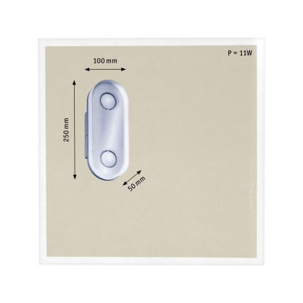 Paulmann 70426 - LED/9W IP44 Badezimmer Spiegelbeleuchtung THETA 230V