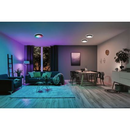 Paulmann 70544 - LED RGBW/22W Dimmbare Deckenleuchte RAINBOW 230V 3000-6500K + Fernbedienung