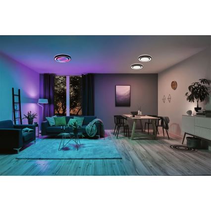 Paulmann 70545 - LED RGBW/38,5W Dimmbare Deckenleuchte RAINBOW 230V 3000-6500K + Fernbedienung