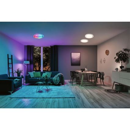 Paulmann 70547 - LED RGBW/38,5W Dimmbare Deckenleuchte RAINBOW 230V 3000-6500K + Fernbedienung