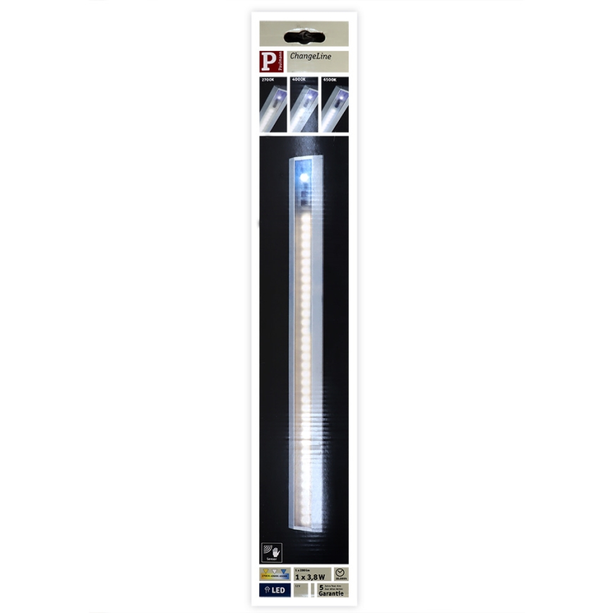 Paulmann 70595 - LED/3,8W Touch Unterbauleuchte CUBE LINE 230V 2700-6500K