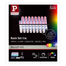 Paulmann 70628 - LED RGB/36W Dimmbarer Streifen MAXLED 3m 230V + FB