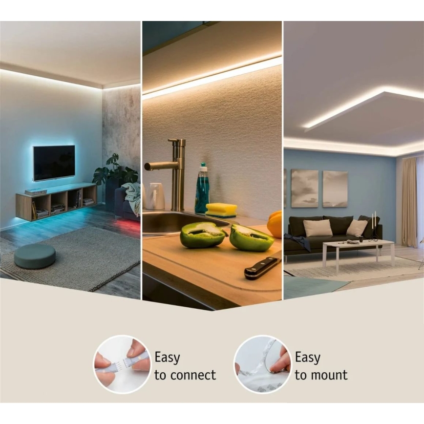 Paulmann 70665 - LED/18W IP44 Dimmbare Badezimmerleiste MAXLED 3 m 6500K 230V