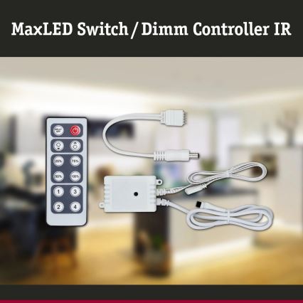 Paulmann 70683 - Dimmer für MAXLED 24V LED-Streifen mit Fernbedienung