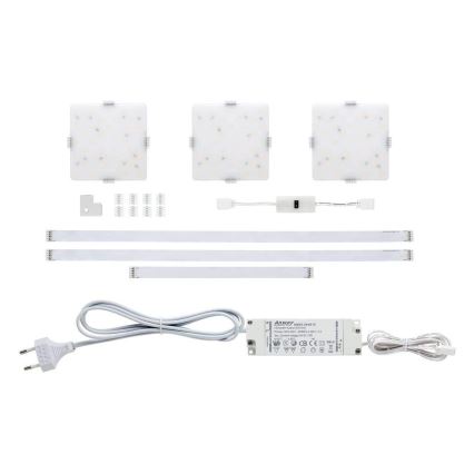 Paulmann 70710 - SET 3xLED/3,3W Möbelbeleuchtung mit Sensor SOFTPAD 230V 2700K