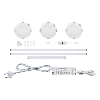 Paulmann 70711 - SET 3xLED/2,8W Möbelbeleuchtung mit Sensor SOFTPAD 230V 2700K