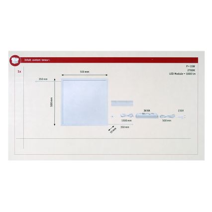 Paulmann 70813 - LED/11,5W Dimmbarer Panel LUMIX 230/24V
