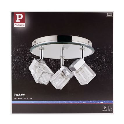 Paulmann 70842 - 3xG9/20W IP44 Badezimmer Spotlight TRABANI 230V