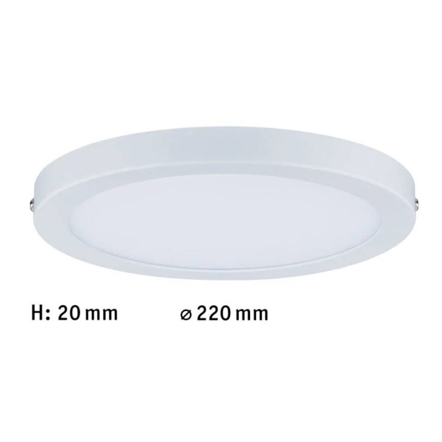 Paulmann 70868 - LED/18,5W Dimmbares Panel ATRIA 230V 2700K d 22 cm weiß