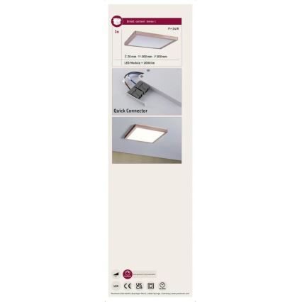 Paulmann 70873 - LED/24W Dimmbares Panel ATRIA 230V 2700K 30x30 cm Roségold