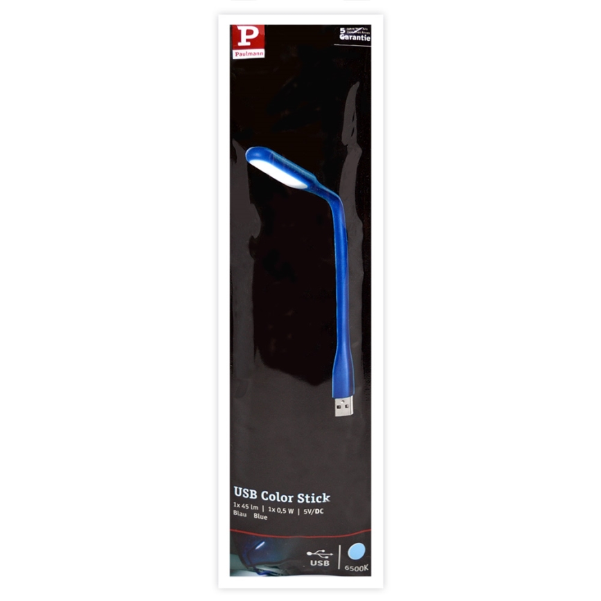 Paulmann 70888 - LED/0,5W Lampe für USB 5V blau