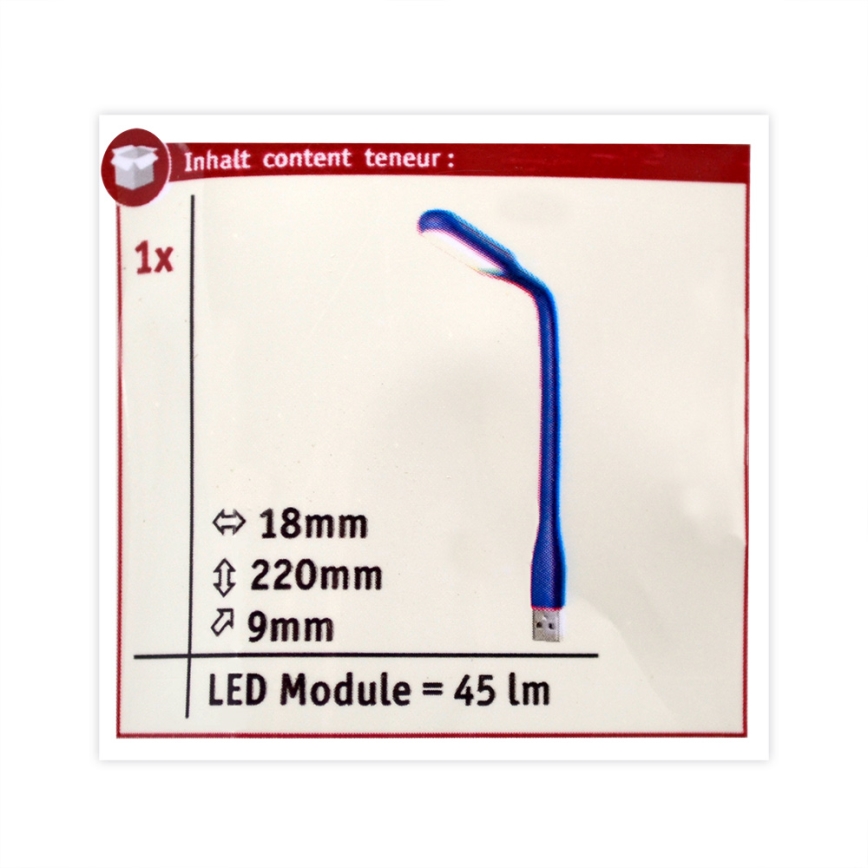 Paulmann 70888 - LED/0,5W Lampe für USB 5V blau