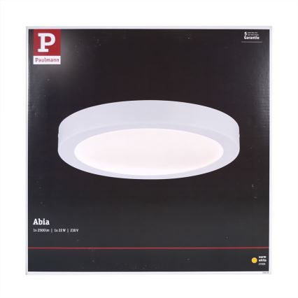 Paulmann 70899 - LED/22W Deckenleuchte ABIA 230V