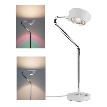 Paulmann 70921 - 1xLED/4,5W + 1xLED/3,5W Dimmbare Tischleuchte RAMOS 230V