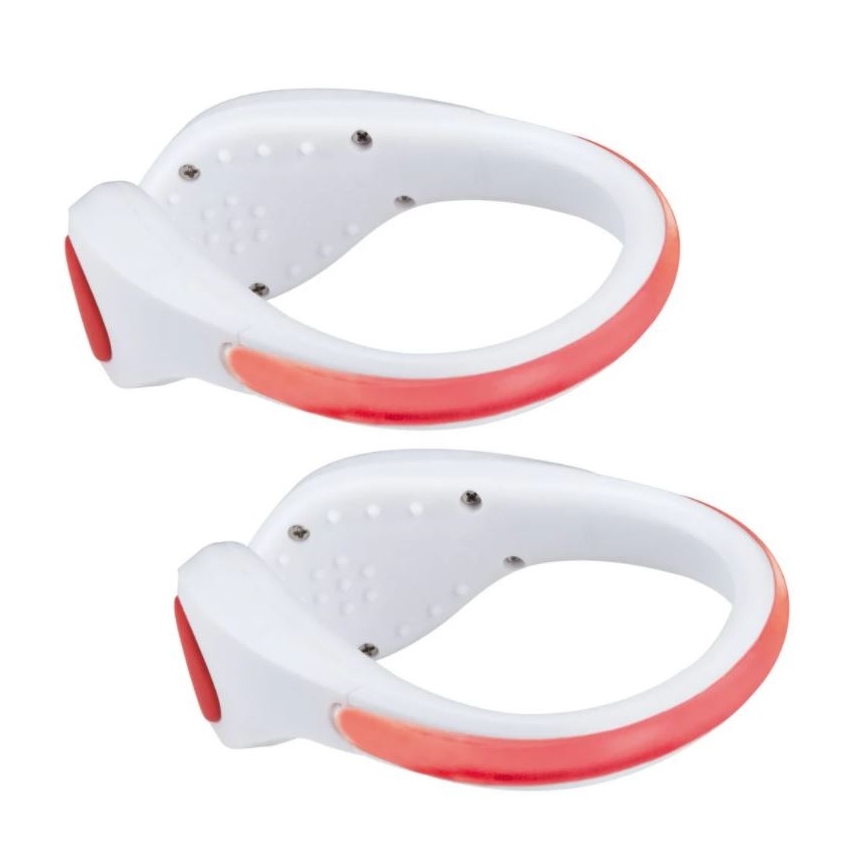 Paulmann 70973 - SET 2x LED/0,2W Clips für Schuhe 1xCR2032 rot
