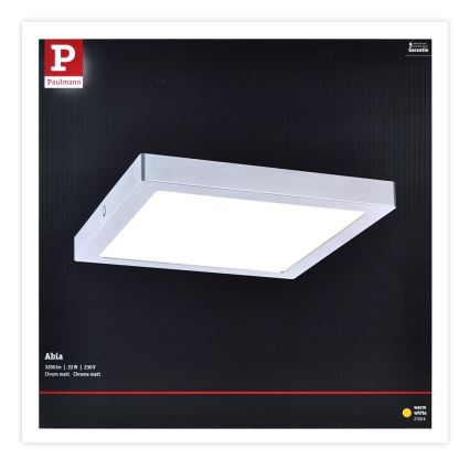 Paulmann 70982 - LED/22W-Deckenleuchte ABIA 230V