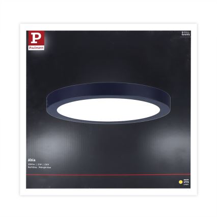 Paulmann 70986  - LED/22W Deckenleuchte ABIA 230V dunkelblau