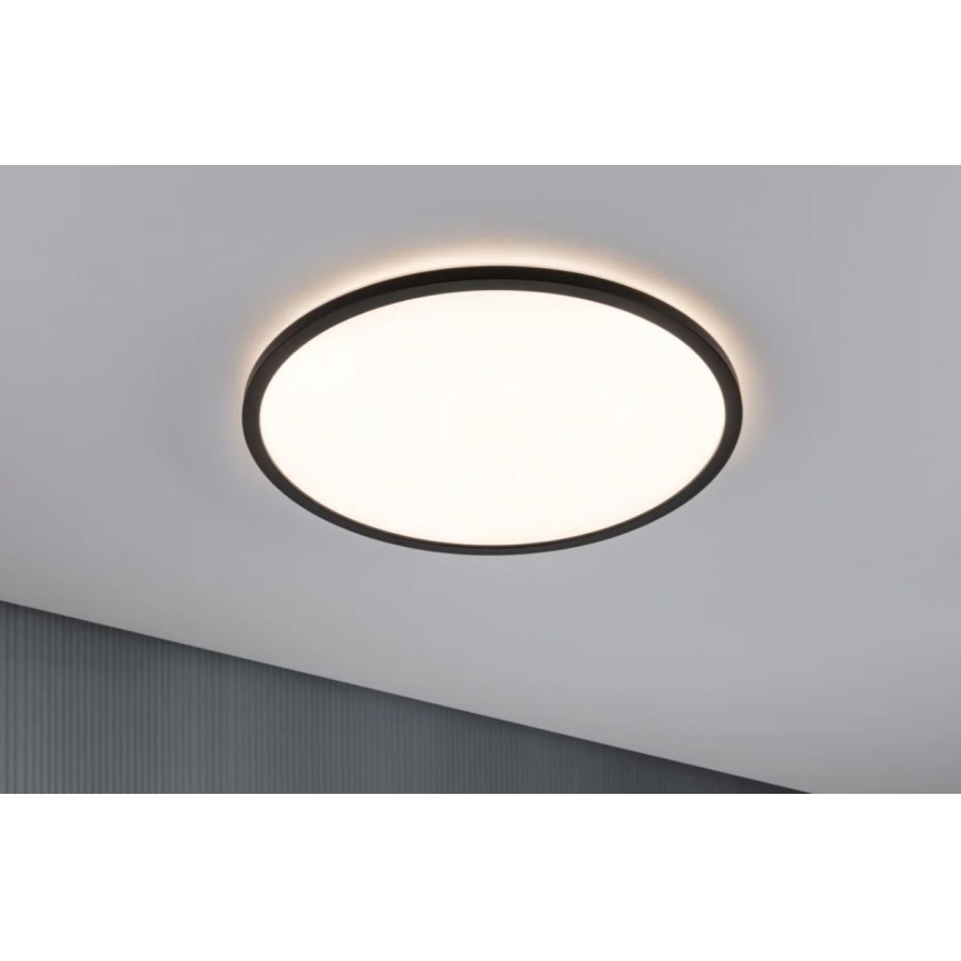 Paulmann 70999 - LED/22W Dimmbares Panel ATRIA 230V 3000K Ø 42 cm Schwarz
