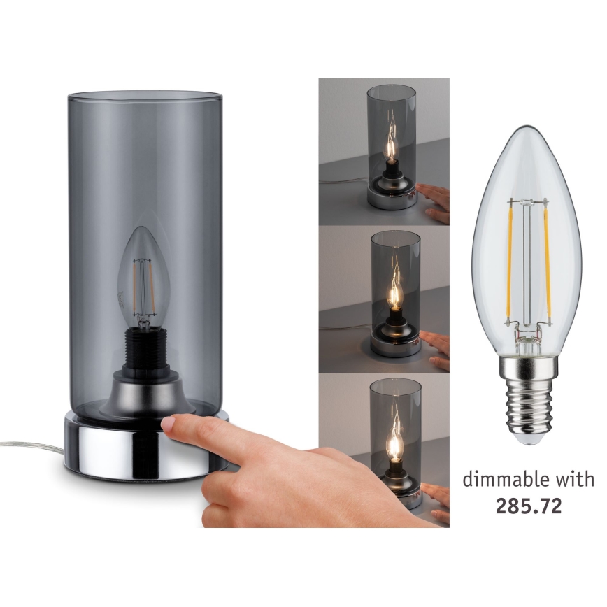 Paulmann 77056 - 1xE14/40W Touch-Tischlampe PINJA 230V