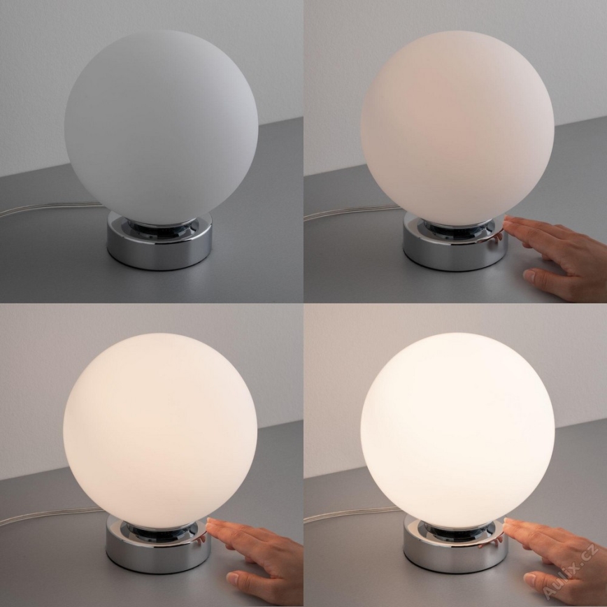 Paulmann 77057 - 1xE14/20W Dimmbares Touch-Tischlampe AARI 230V