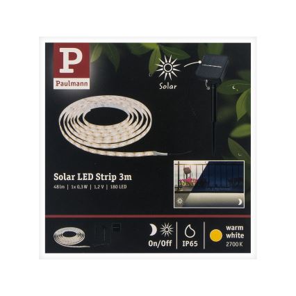 Paulmann 78896 – LED/0,3W IP44 Solarstreifen 3m 1,2V