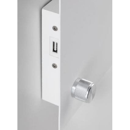 Paulmann 78916 - LED/4,5W Dimmbare Leuchte mit Ablage und USB JARINA 230V weiß