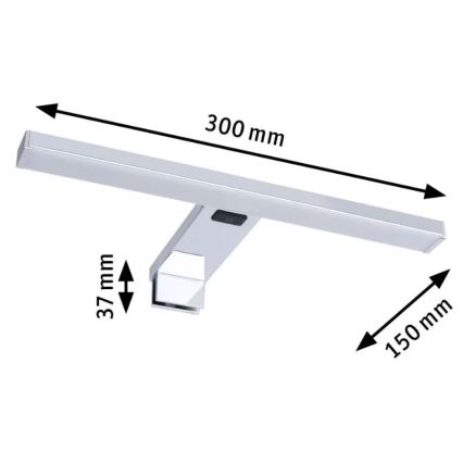 Paulmann 78950 - LED/3,7W IP44 Badezimmer-Spiegelleuchte SELO 2700-6500K 230V
