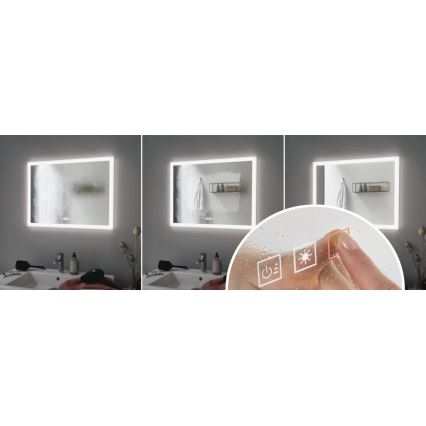Paulmann 78951 - LED/22W IP44 Dimmbarer, beheizter Badezimmerspiegel mit Hintergrundbeleuchtung 230V