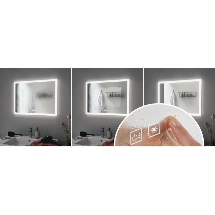 Paulmann 78951 - LED/22W IP44 Dimmbarer, beheizter Badezimmerspiegel mit Hintergrundbeleuchtung 230V