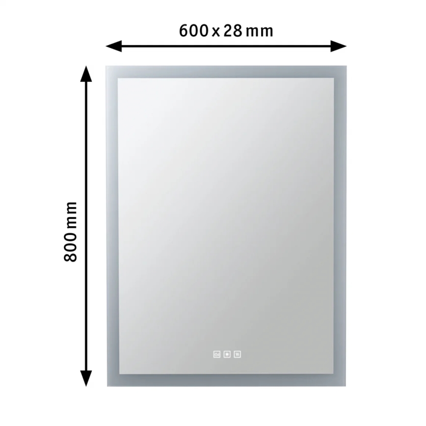 Paulmann 78951 - LED/22W IP44 Dimmbarer, beheizter Badezimmerspiegel mit Hintergrundbeleuchtung 230V