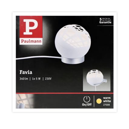 Paulmann 79697 - LED/6W Tischleuchte FAVIA 230V