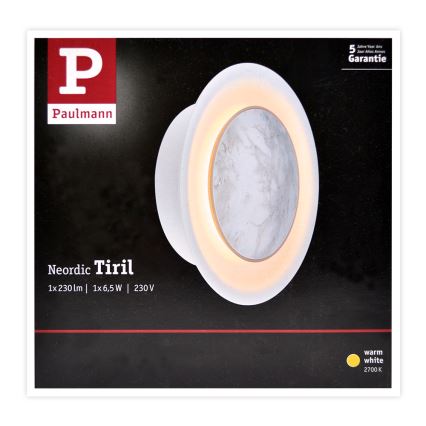 Paulmann 79700 - LED/6,5W Wandleuchte TIRIL 230V