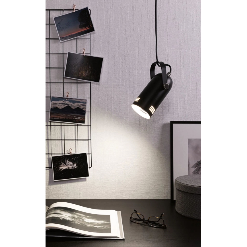 Paulmann 79766 - LED RGBW 1xE27/12W Pendelleuchte an Kabel LAVEA 230V schwarz