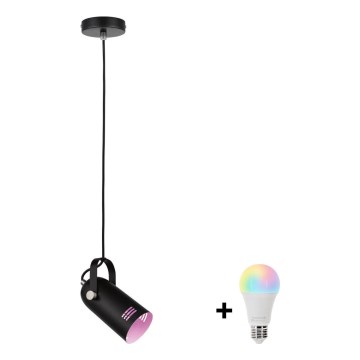 Paulmann 79766 - LED RGBW 1xE27/9W Pendelleuchte an Kabel LAVEA 230V schwarz