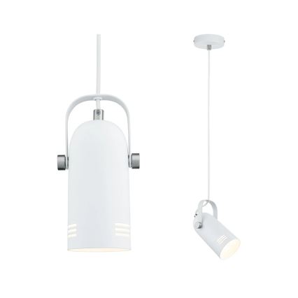 Paulmann 79767 - LED 1xE27/8W Pendelleuchte an Kabel LAVEA 230V weiß