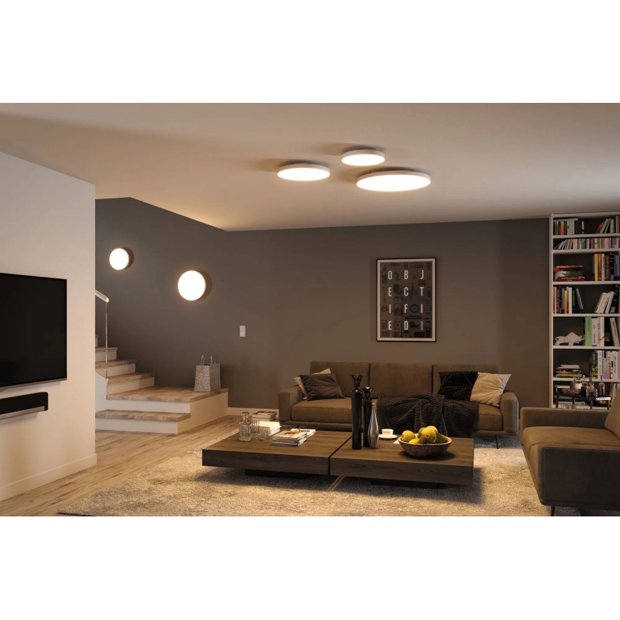Paulmann 79894 - LED/38W Deckenleuchte VELORA 230V 3000/4000/6500K Ø 60 cm weiß
