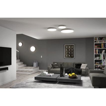 Paulmann 79894 - LED/38W Deckenleuchte VELORA 230V 3000/4000/6500K Ø 60 cm weiß
