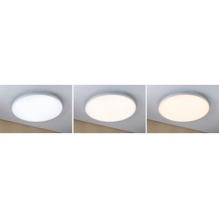 Paulmann 79894 - LED/38W Deckenleuchte VELORA 230V 3000/4000/6500K Ø 60 cm weiß