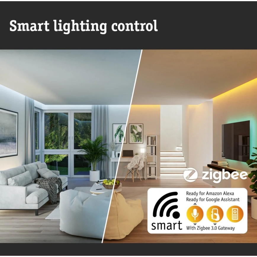 Paulmann 79895-LED/22W Dimmbares Deckenleuchte SMART VELORA 230V 2700-6500K
