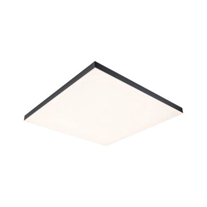 Paulmann 79913 - LED/31W RGBW dimmbare Deckenleuchte LORIA 230V 3000-6500K 59,5x59,5 cm schwarz + Fernbedienung