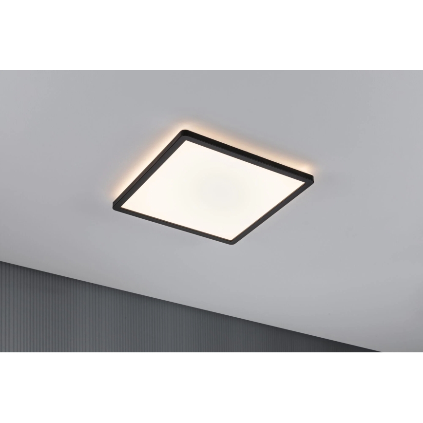 Paulmann 79921 - LED-Panel ATRIA, 16 W, dimmbar, 230 V, 3000 K, 29,3x29,3 cm, schwarz