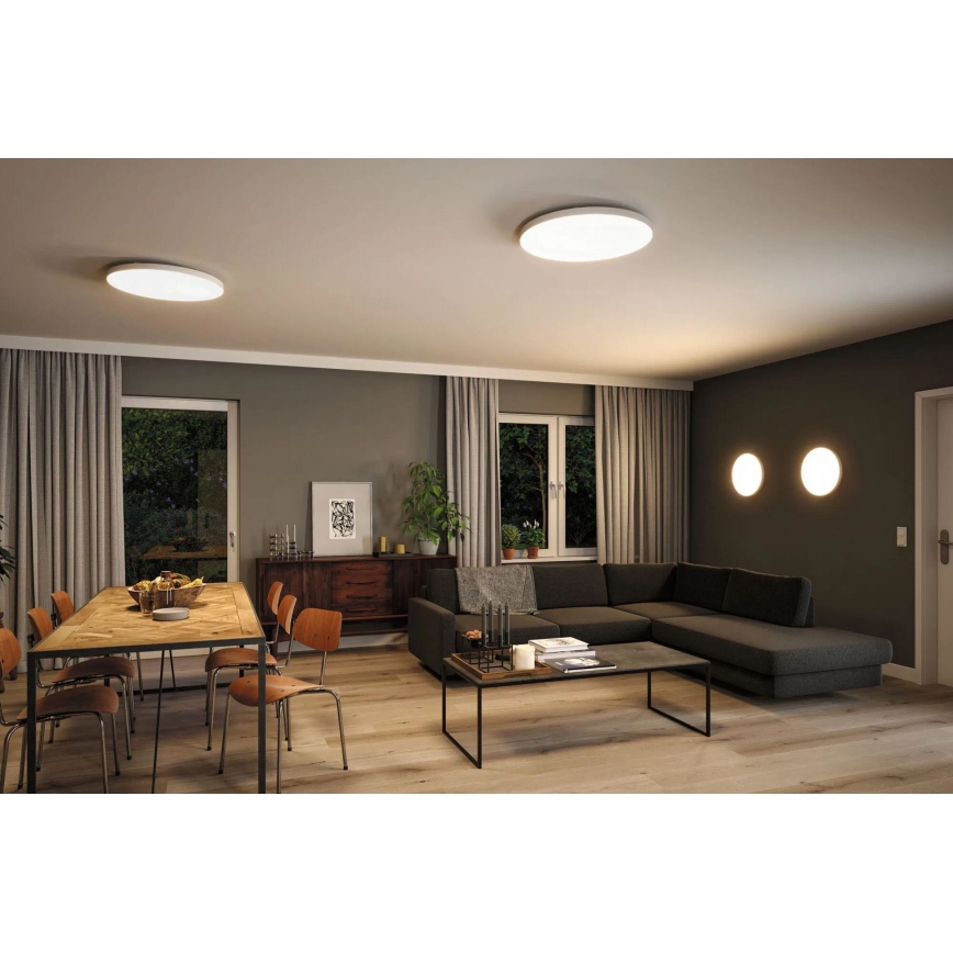 Paulmann 79929 - LED/22W RGBW dimmbare Deckenleuchte LORIA 230V Ø 40 cm weiß