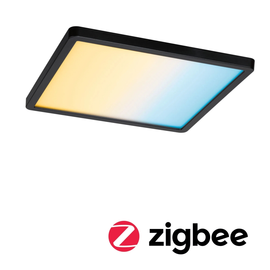 Paulmann 79967 - LED/16W IP44 dimmbare Badezimmer-Einbauleuchte AREO 230V 23x23 cm schwarz