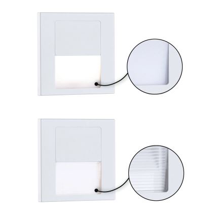 Paulmann 79999 - LED/1W Treppenlicht TSARO 230V Follow/weiß