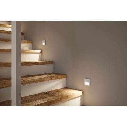 Paulmann 80000 - LED/1W Treppenleuchte TSARO 230V Follow/matt Chrom