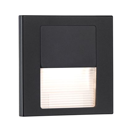 Paulmann 80001 - LED/1W Treppenlicht TSARO 230V Follow/schwarz