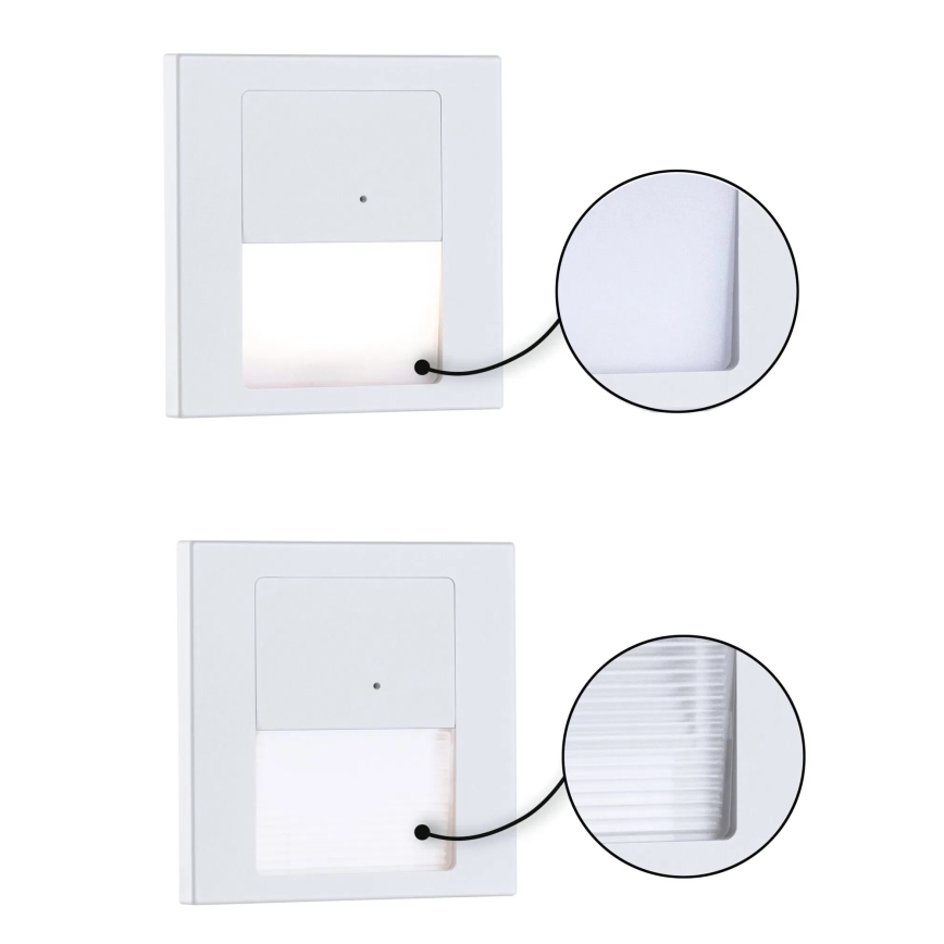 Paulmann 80002 - LED/1W Treppenlicht mit Sensor TSARO 230V Messing/Weiß